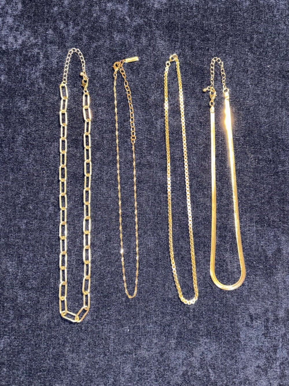 Gold-Tone Layered Necklace Set - Elegant Women's Jewelry